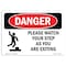 Signmission OSHA, Please Watch Your Step As You, 14in X 10in Alum, 10" W, 14" L, Landscape, OS-DS-A-1014-L-2085 OS-DS-A-1014-L-2085 - alternate 1